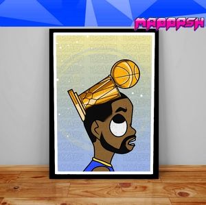 Golden State Warriors Draymond Green NBA Championship Scott Pilgrim Manga Poster